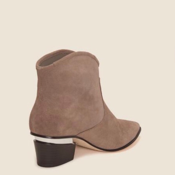 Donna Karan Grey Point Suede Ankle Boot - Picture 3 of 7